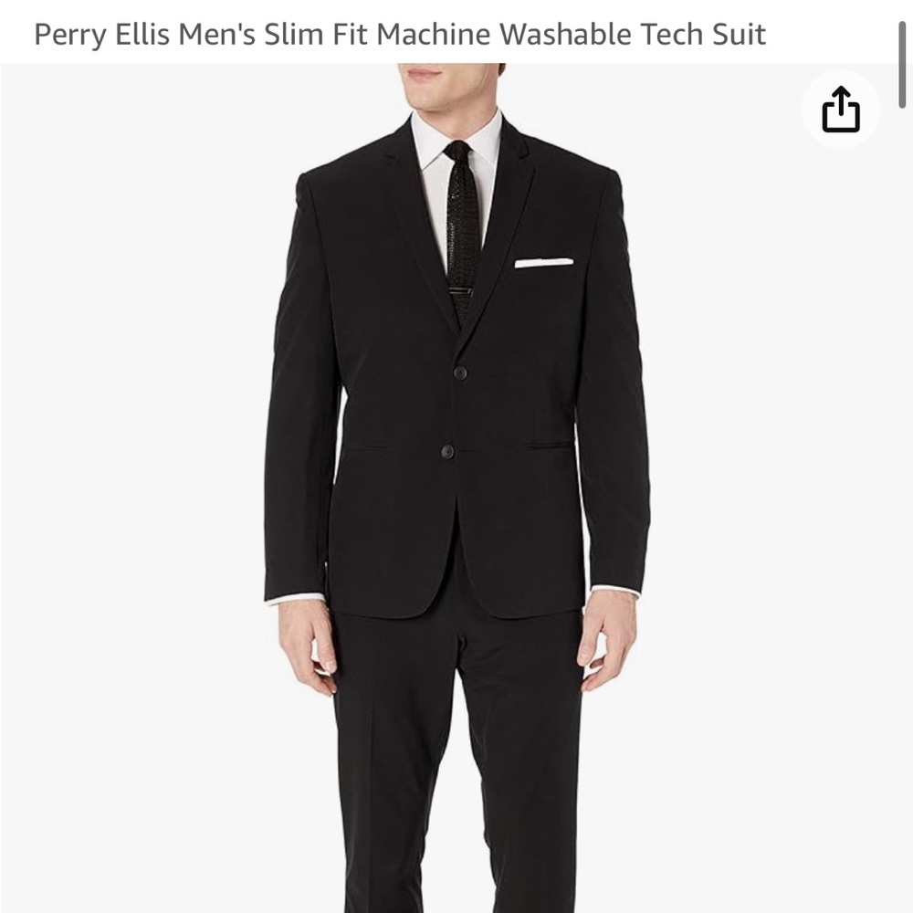 Perry Ellis Machine Washable Tech Suit - Picture 3 of 3